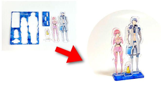アクリルスタンドフィギュアは組み立ても簡単・楽しい！