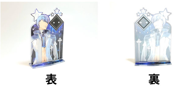 アクリルスタンドはキャラクターのみならず。家族写真を人物でかたどることも可能