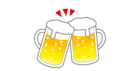 乾杯コースター