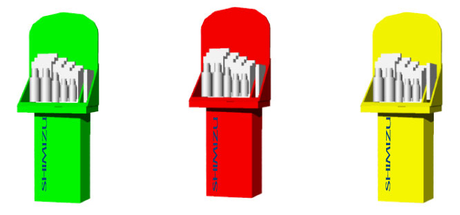 清水産業のフロアディスプレイ