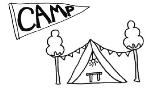 キャンプにガーランド