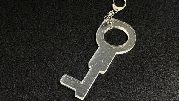 非接触アクリルキーホルダー