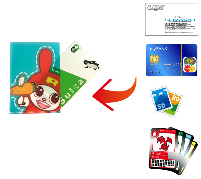 ミニクリアファイルのイメージ