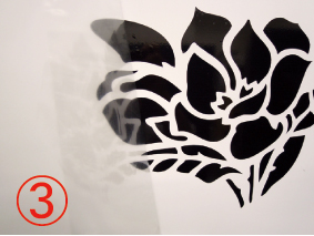 転写ステッカー貼り方