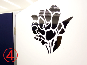 転写シール貼り方