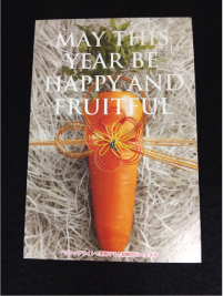 4色+ブラックライトRGB印刷をしたハガキ