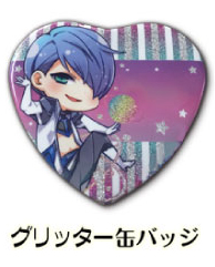 グリッター缶バッジ