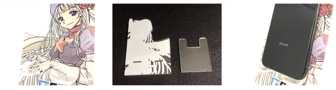 簡単組み立てのアクリルスマホスタンド